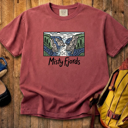 Misty Fjords National Monument Cotton T-Shirt