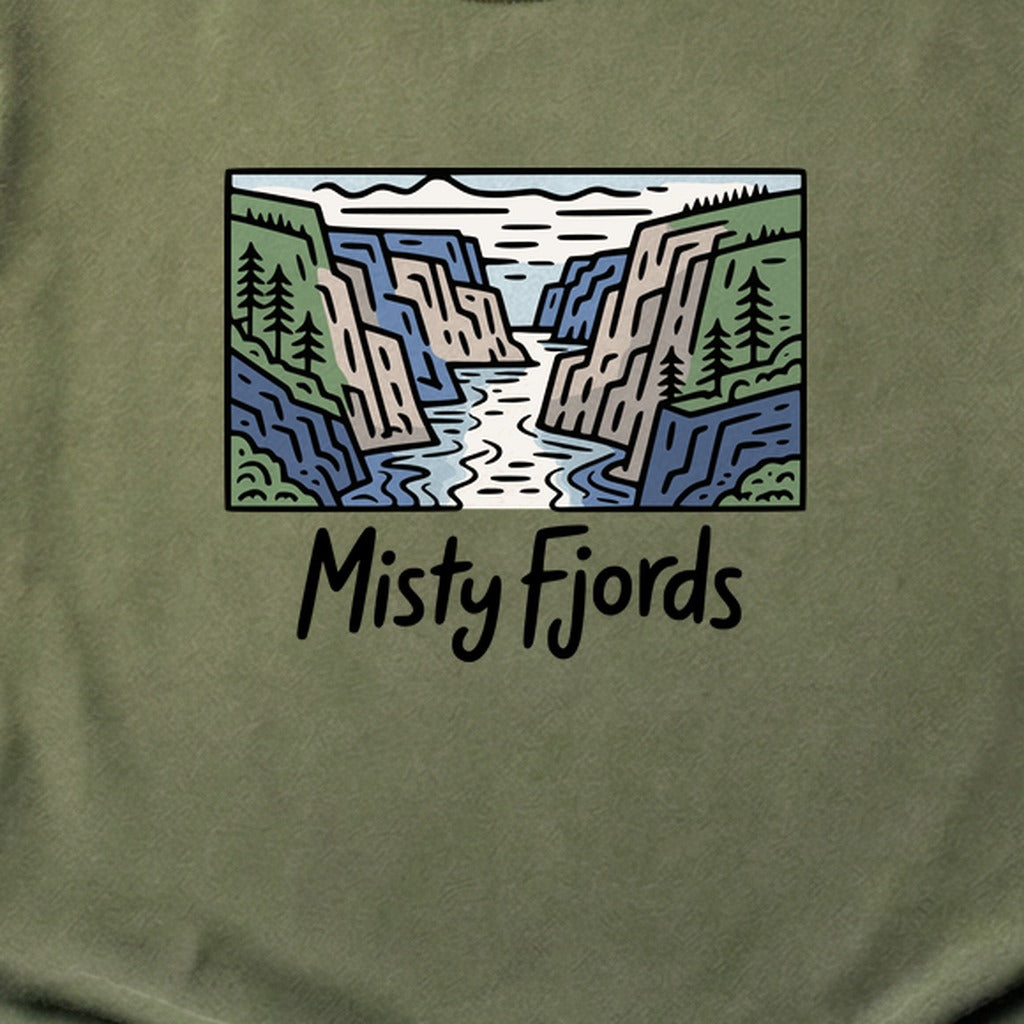 Misty Fjords National Monument Cotton T-Shirt
