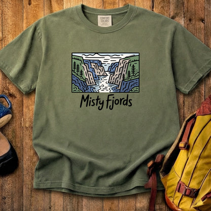Misty Fjords National Monument Cotton T-Shirt