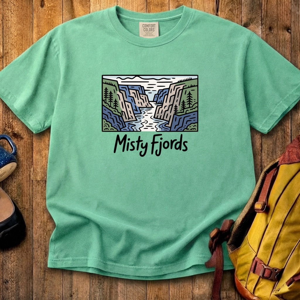 Misty Fjords National Monument Cotton T-Shirt
