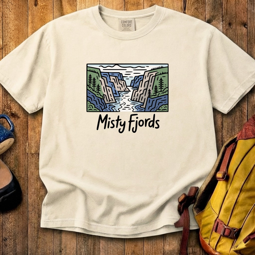 Misty Fjords National Monument Cotton T-Shirt