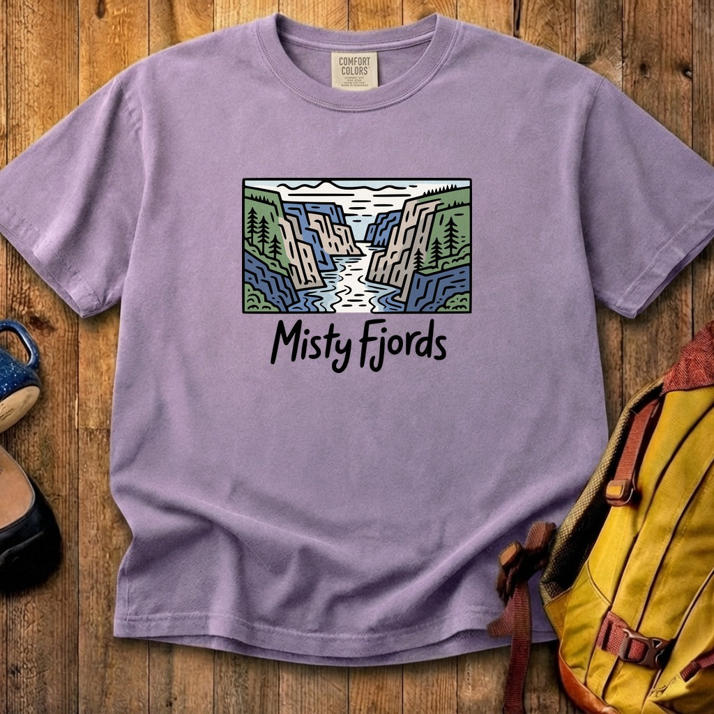 Misty Fjords National Monument Cotton T-Shirt