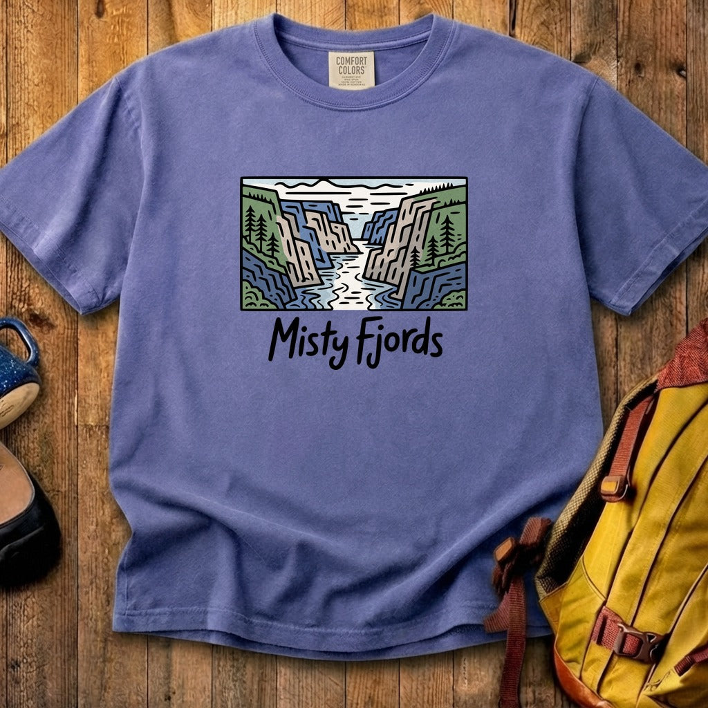 Misty Fjords National Monument Cotton T-Shirt