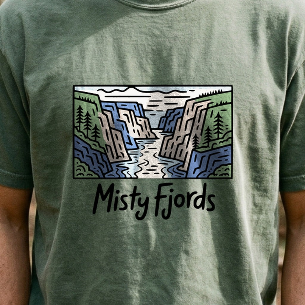 Misty Fjords National Monument Cotton T-Shirt