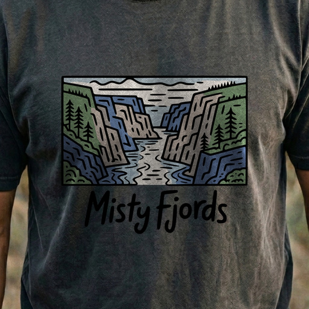 Misty Fjords National Monument Cotton T-Shirt