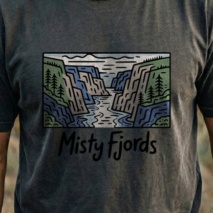 Misty Fjords National Monument Cotton T-Shirt