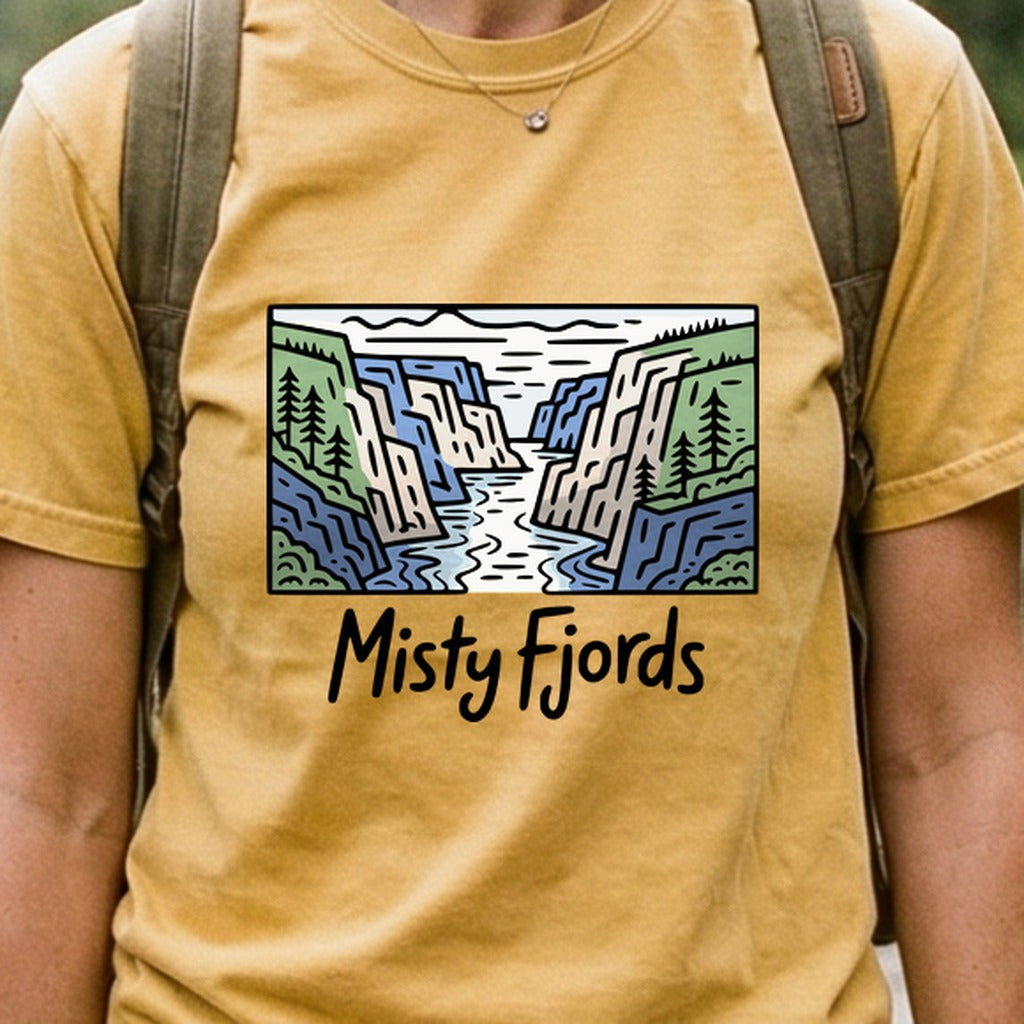Misty Fjords National Monument Cotton T-Shirt