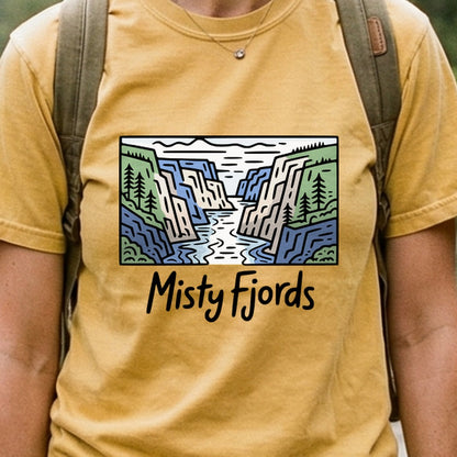 Misty Fjords National Monument Cotton T-Shirt