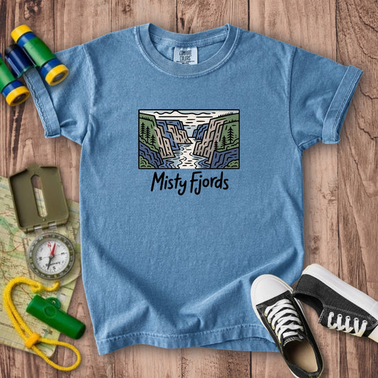 Misty Fjords National Monument Kids Cotton T-Shirt