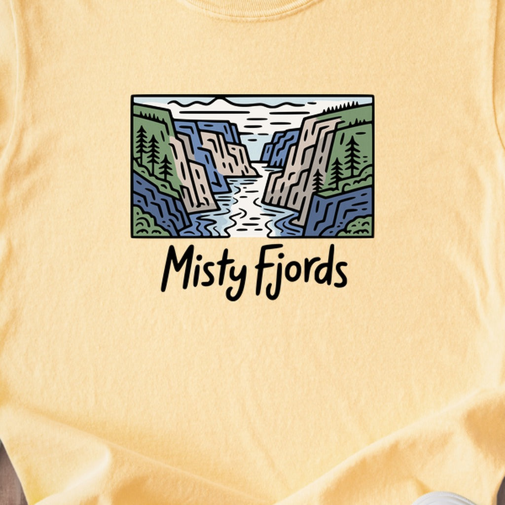 Misty Fjords National Monument Kids Cotton T-Shirt