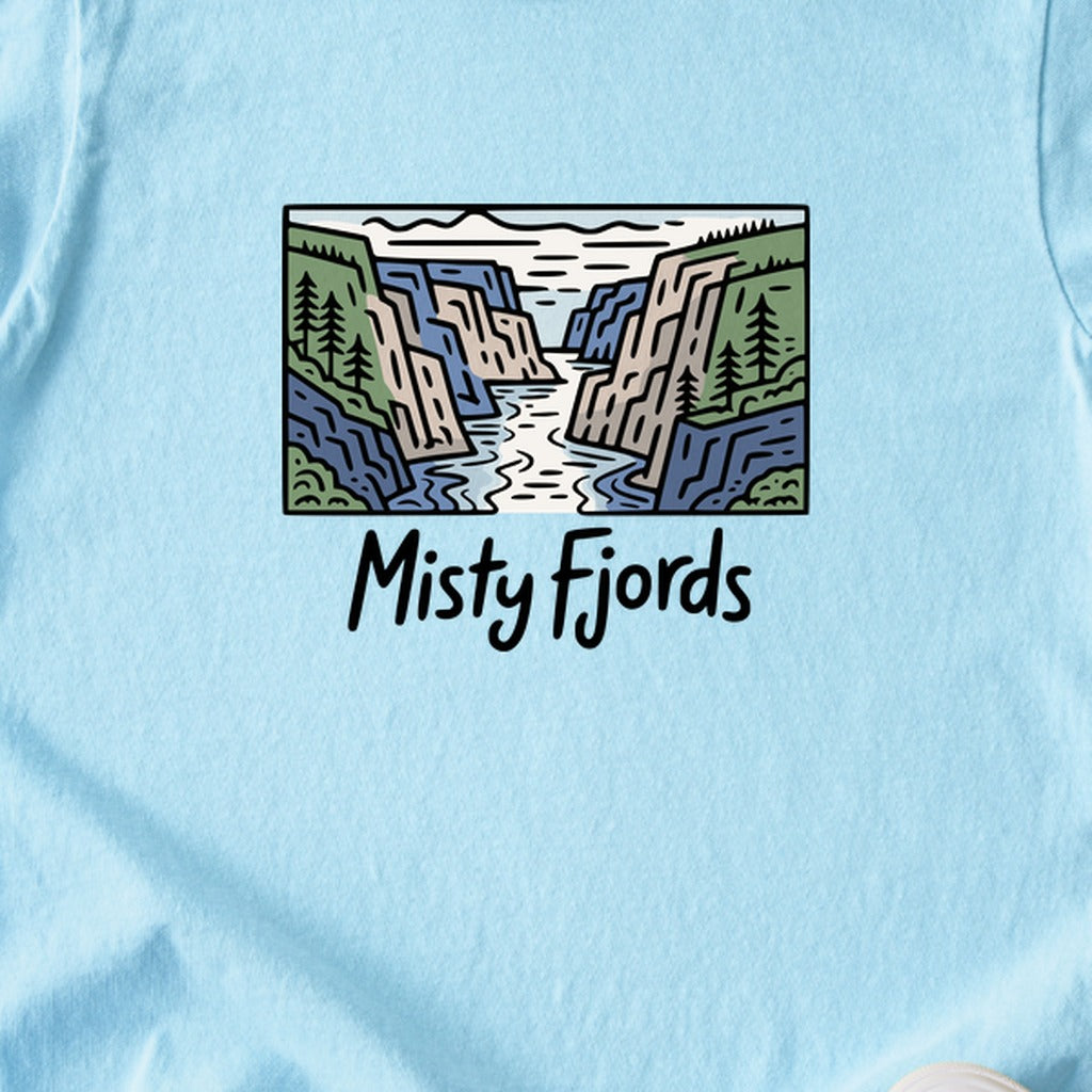 Misty Fjords National Monument Kids Cotton T-Shirt