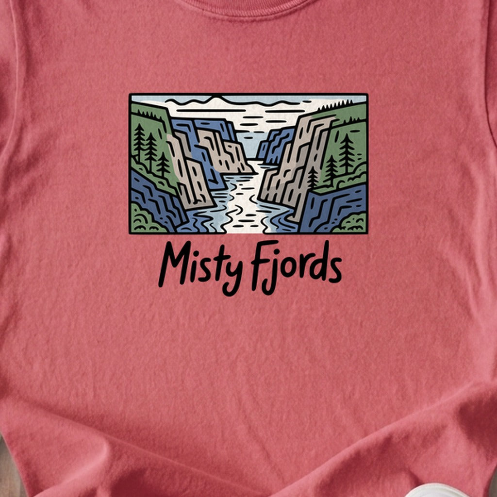 Misty Fjords National Monument Kids Cotton T-Shirt