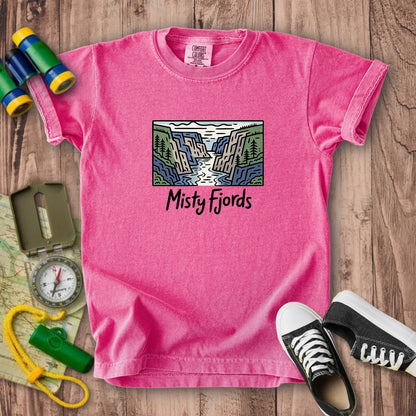 Misty Fjords National Monument Kids Cotton T-Shirt