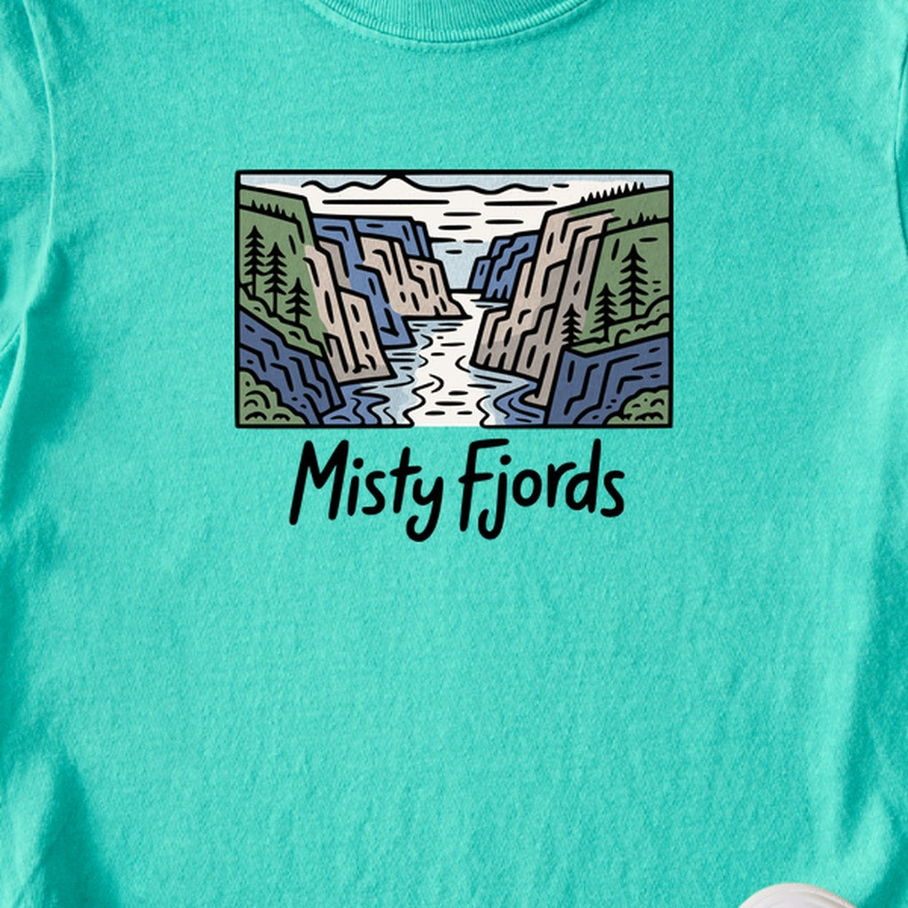 Misty Fjords National Monument Kids Cotton T-Shirt