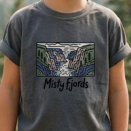 Misty Fjords National Monument Kids Cotton T-Shirt