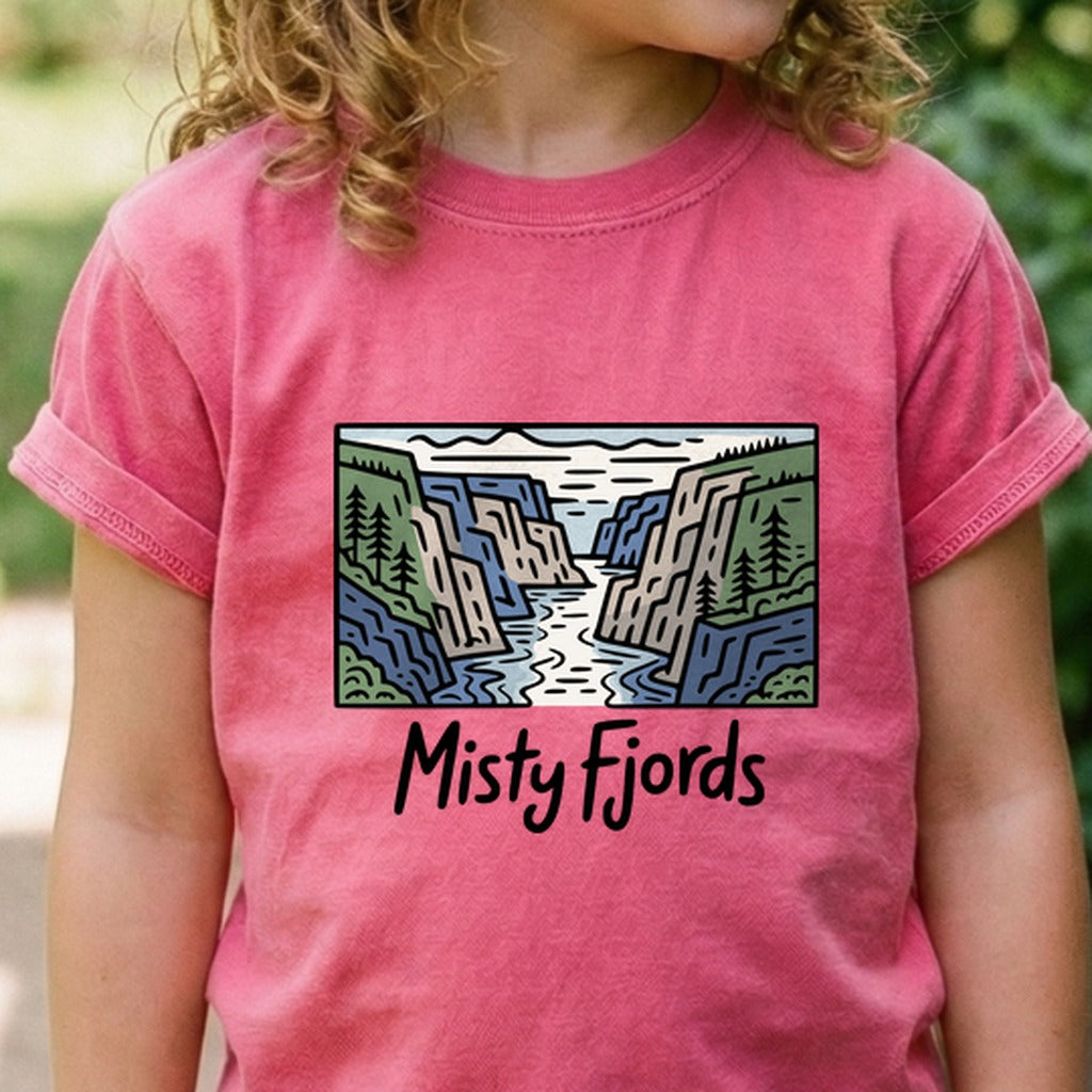 Misty Fjords National Monument Kids Cotton T-Shirt