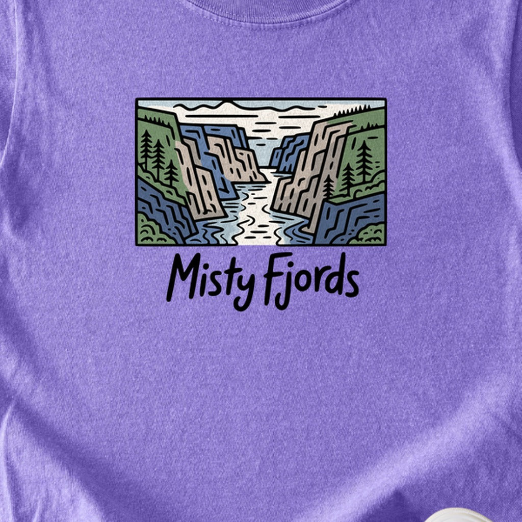 Misty Fjords National Monument Kids Cotton T-Shirt