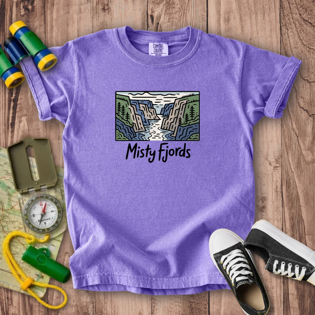 Misty Fjords National Monument Kids Cotton T-Shirt