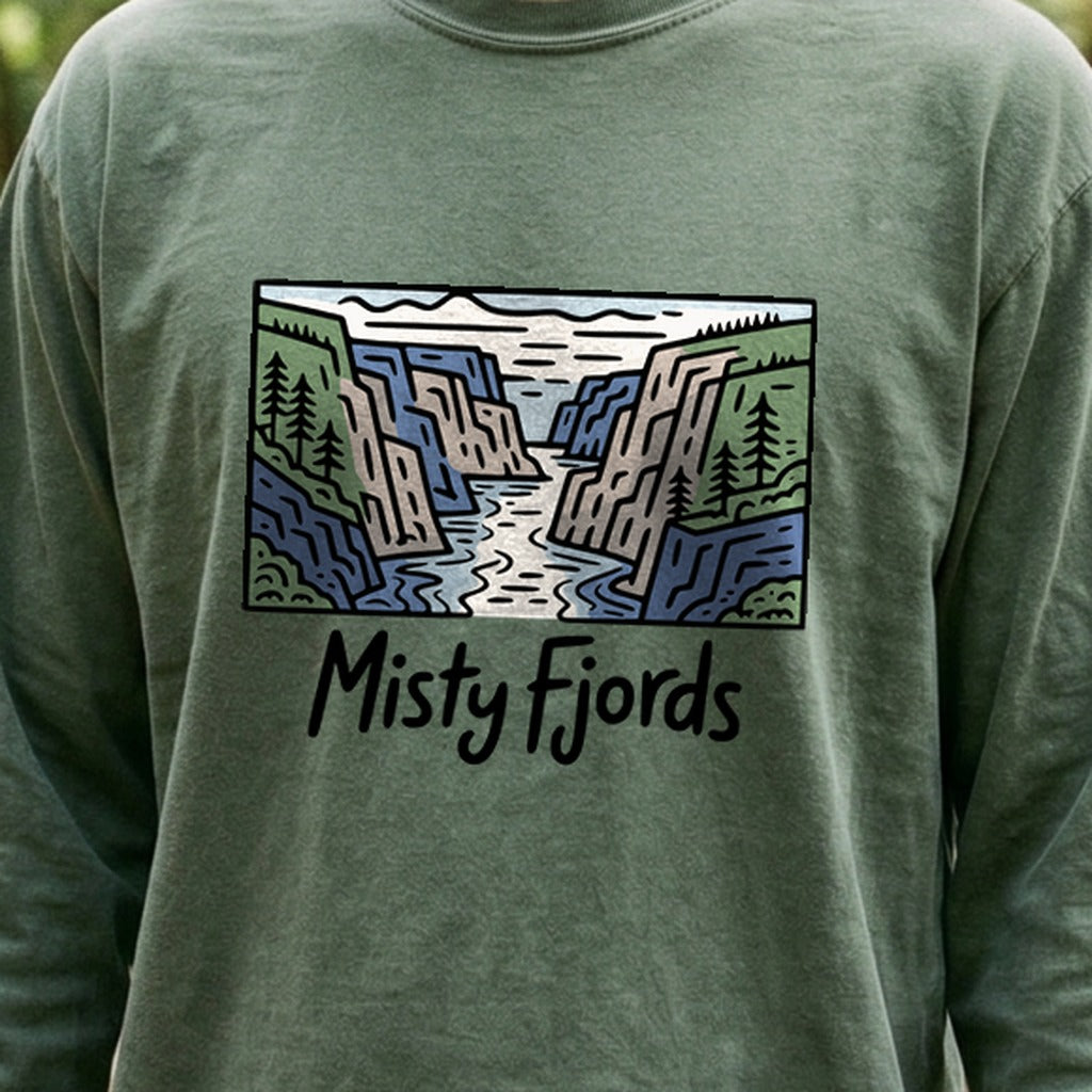 Misty Fjords National Monument Cotton Long Sleeve