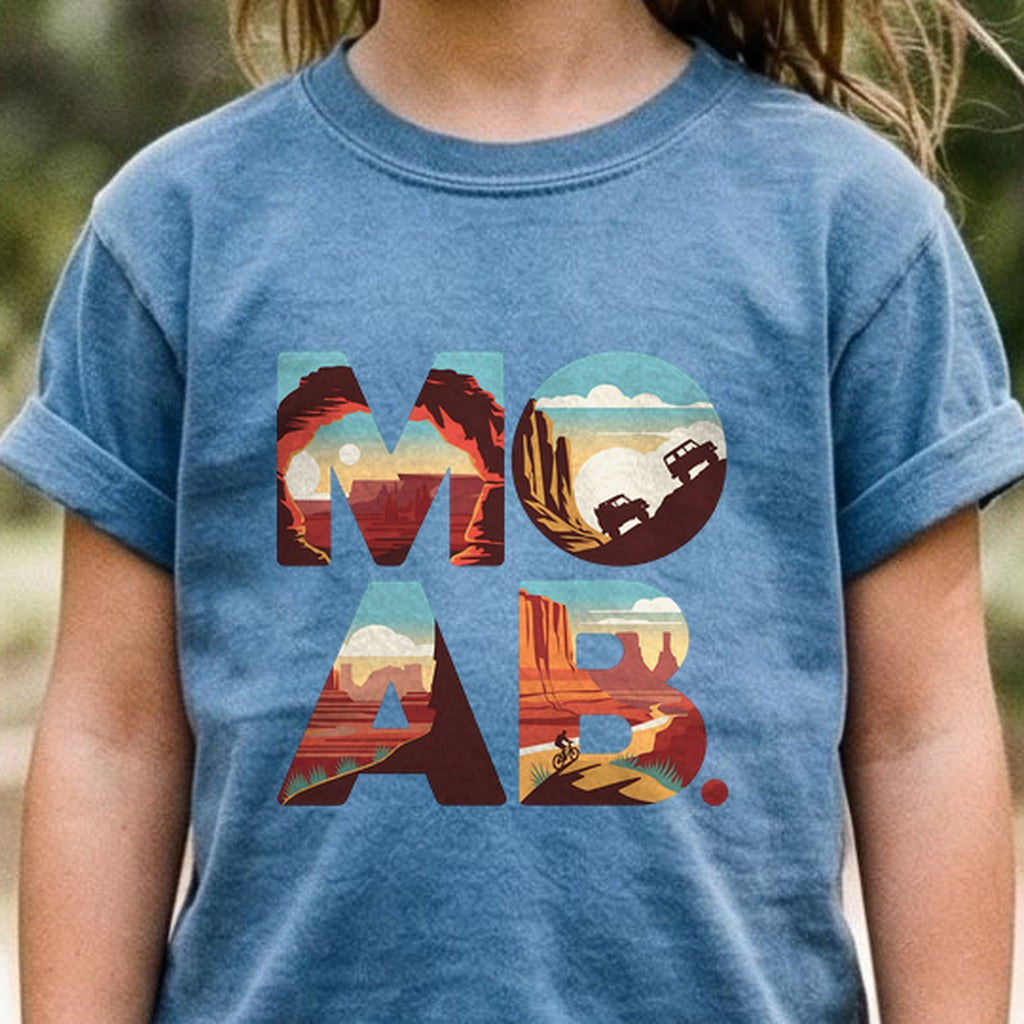 Moab Utah Kids Cotton T-Shirt
