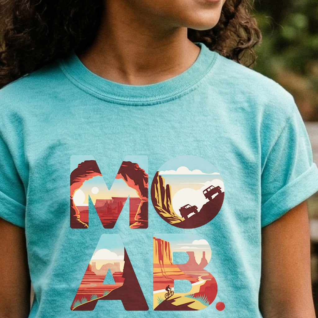 Moab Utah Kids Cotton T-Shirt