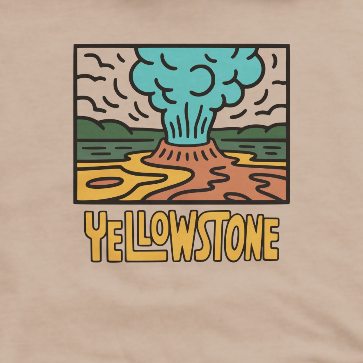 Yellowstone National Park Hoodie Adventure and Outdoors Themed Hoodie