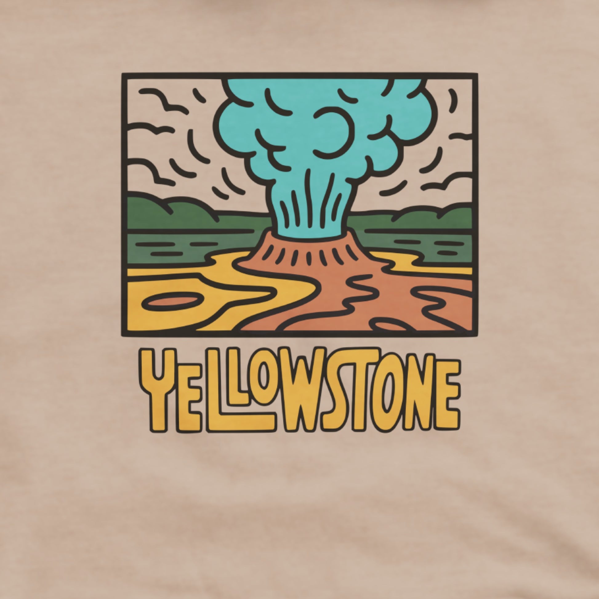 Yellowstone National Park Hoodie Adventure and Outdoors Themed Hoodie