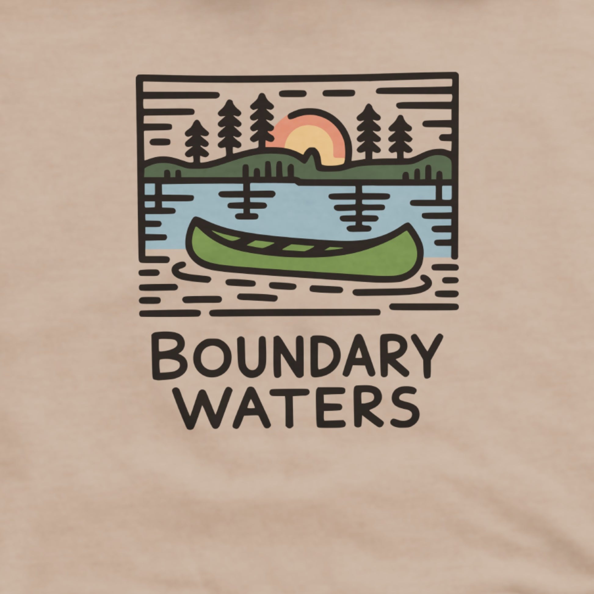 Boundary Waters Canoe Area Wilderness Hoodie Adventure and Outdoors Themed Hoodie