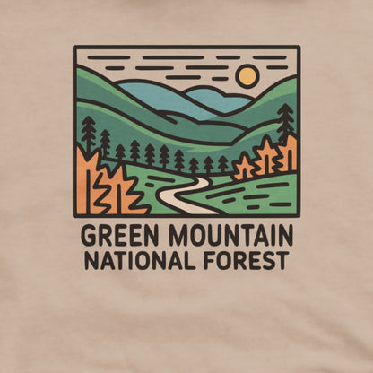 Green Mountain National Forest Hoodie Adventure and Outdoors Themed Hoodie