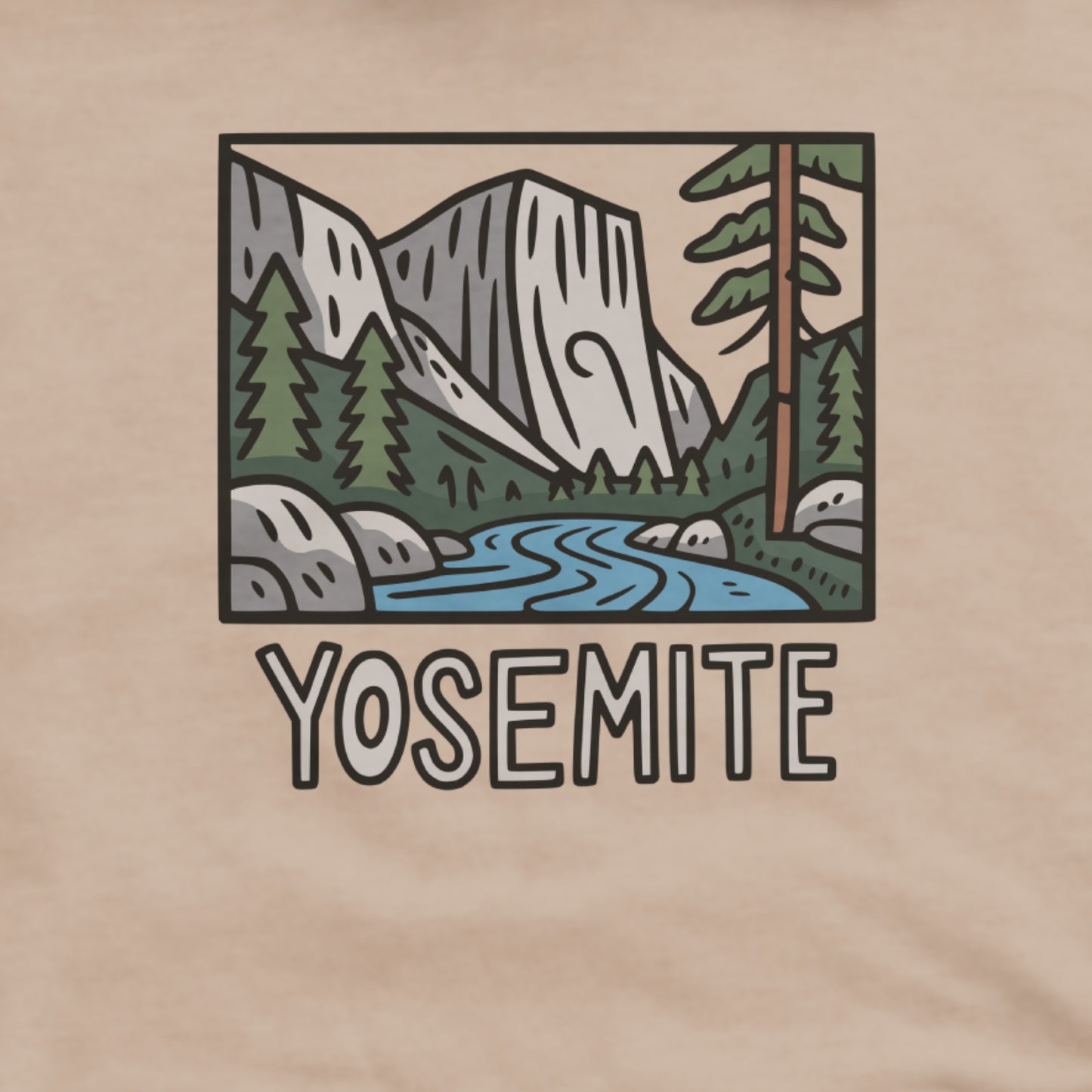 Yosemite National Park Hoodie Adventure and Outdoors Themed Hoodie