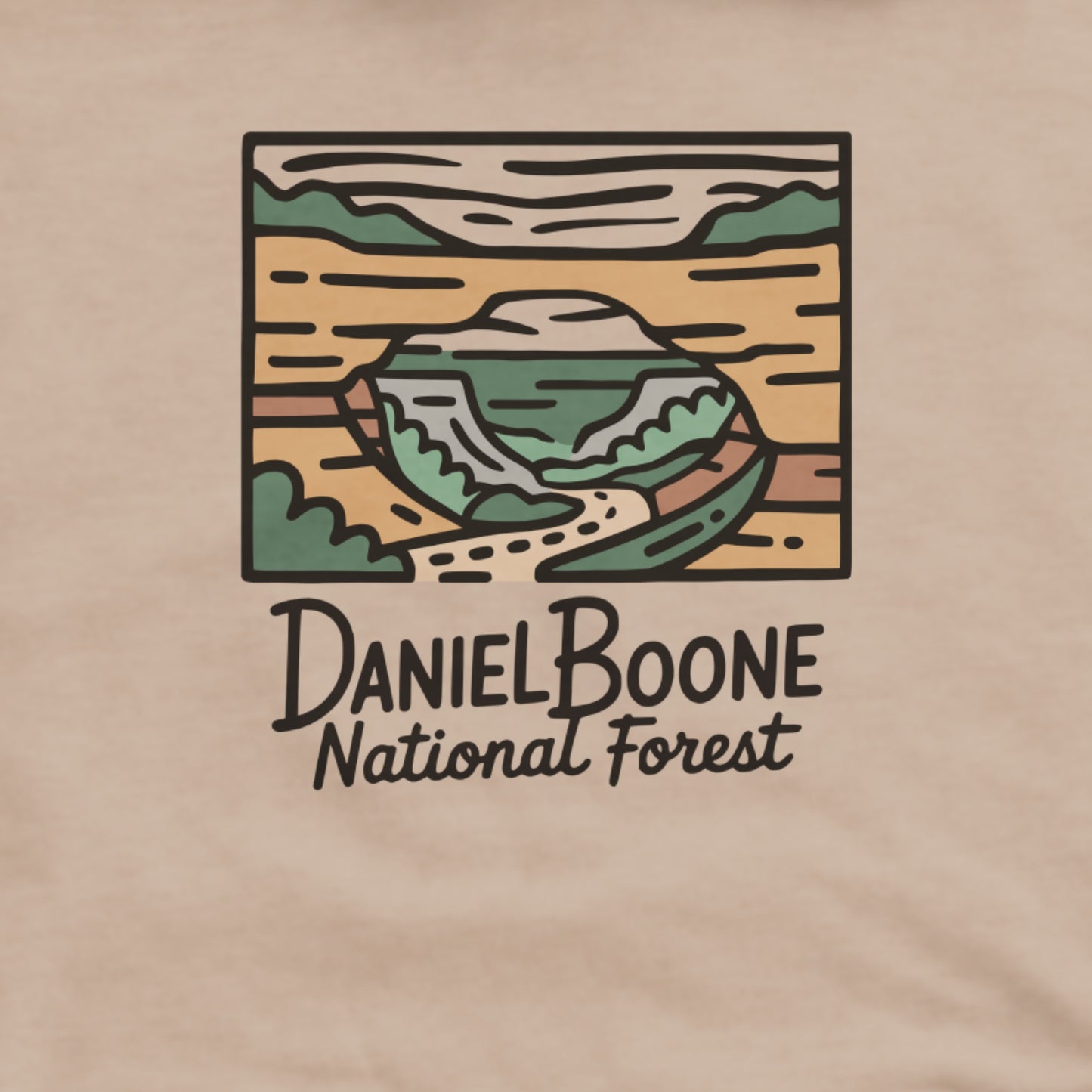 Daniel Boone National Forest Hoodie Adventure and Outdoors Themed Hoodie