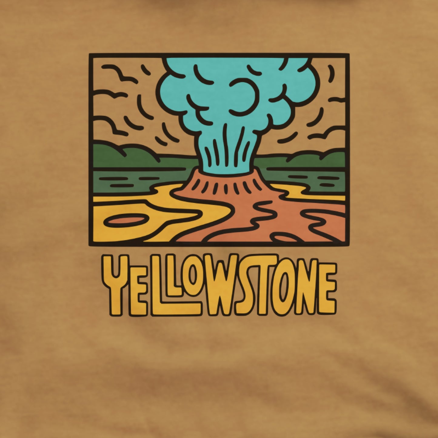 Yellowstone National Park Hoodie Adventure and Outdoors Themed Hoodie