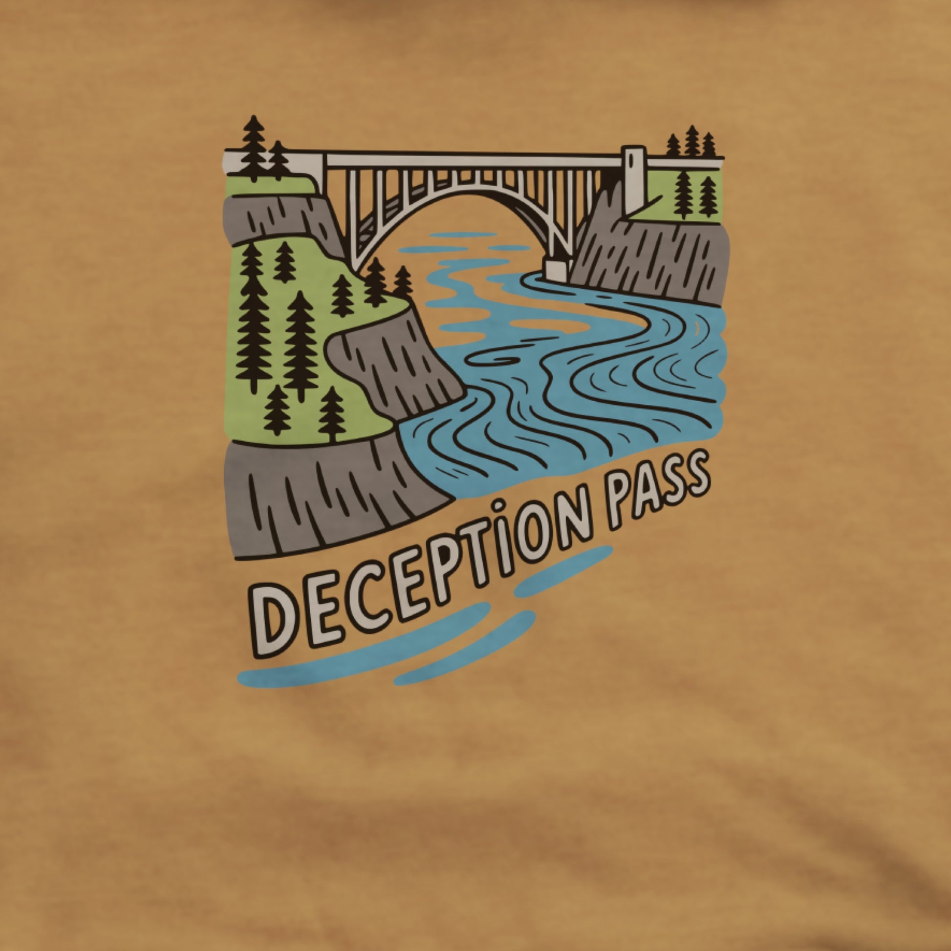 Deception Pass State Park Hoodie Adventure and Outdoors Themed Hoodie