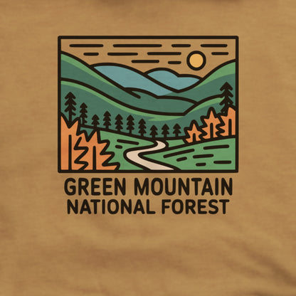 Green Mountain National Forest Hoodie Adventure and Outdoors Themed Hoodie