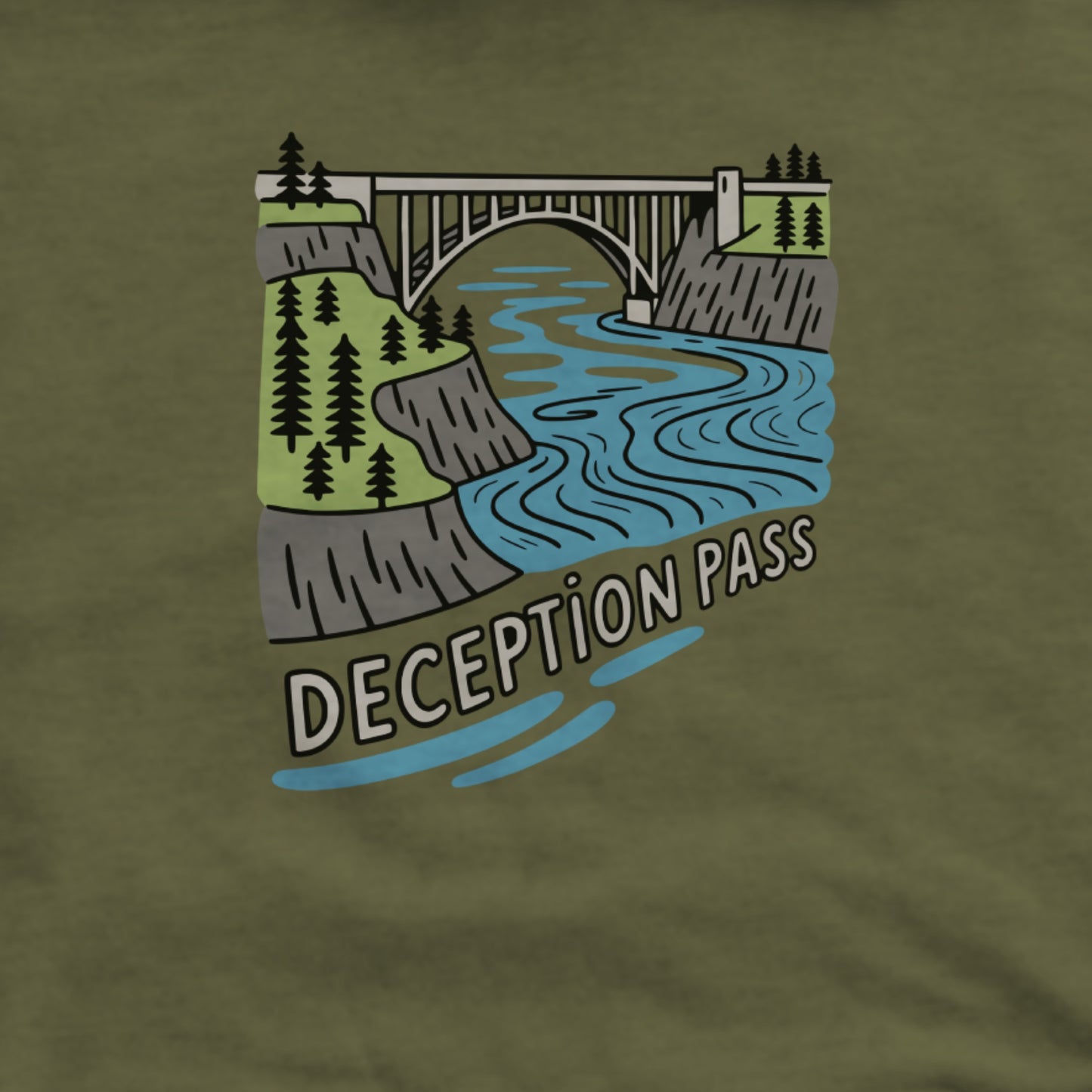 Deception Pass State Park Hoodie Adventure and Outdoors Themed Hoodie