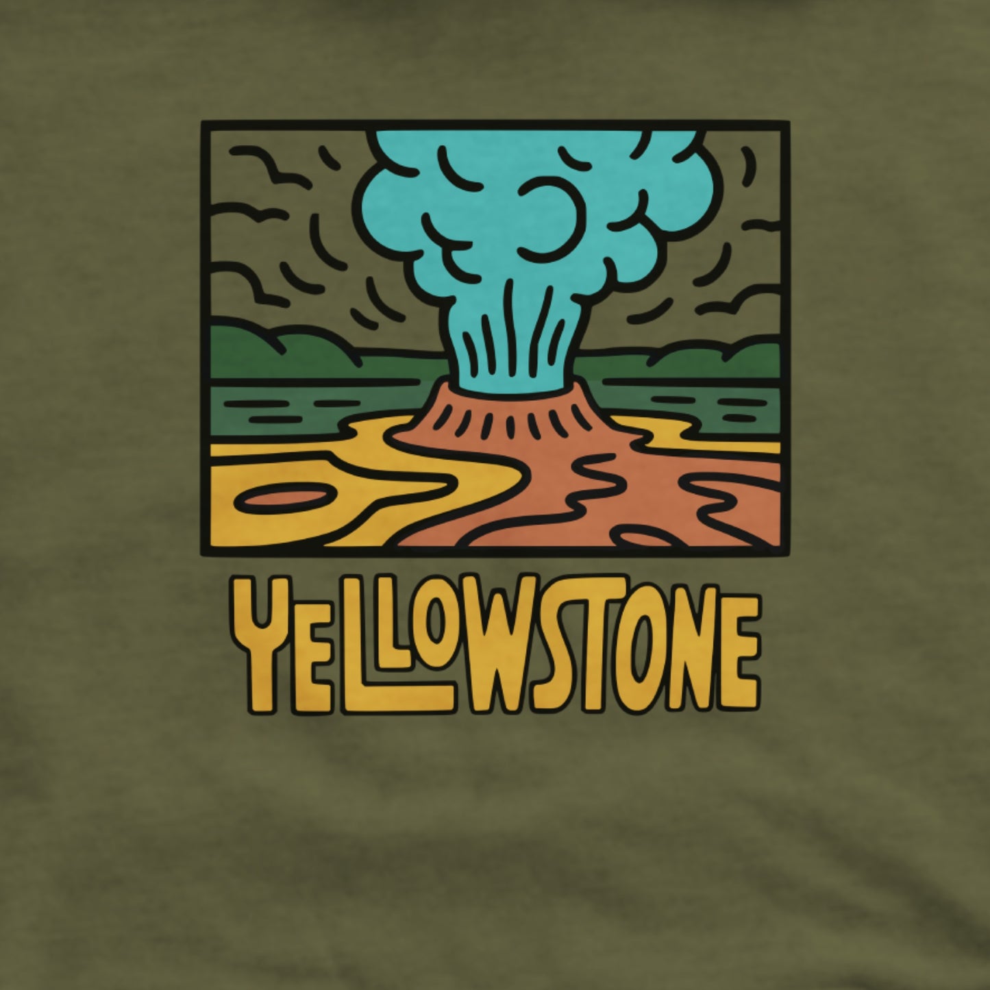 Yellowstone National Park Hoodie Adventure and Outdoors Themed Hoodie