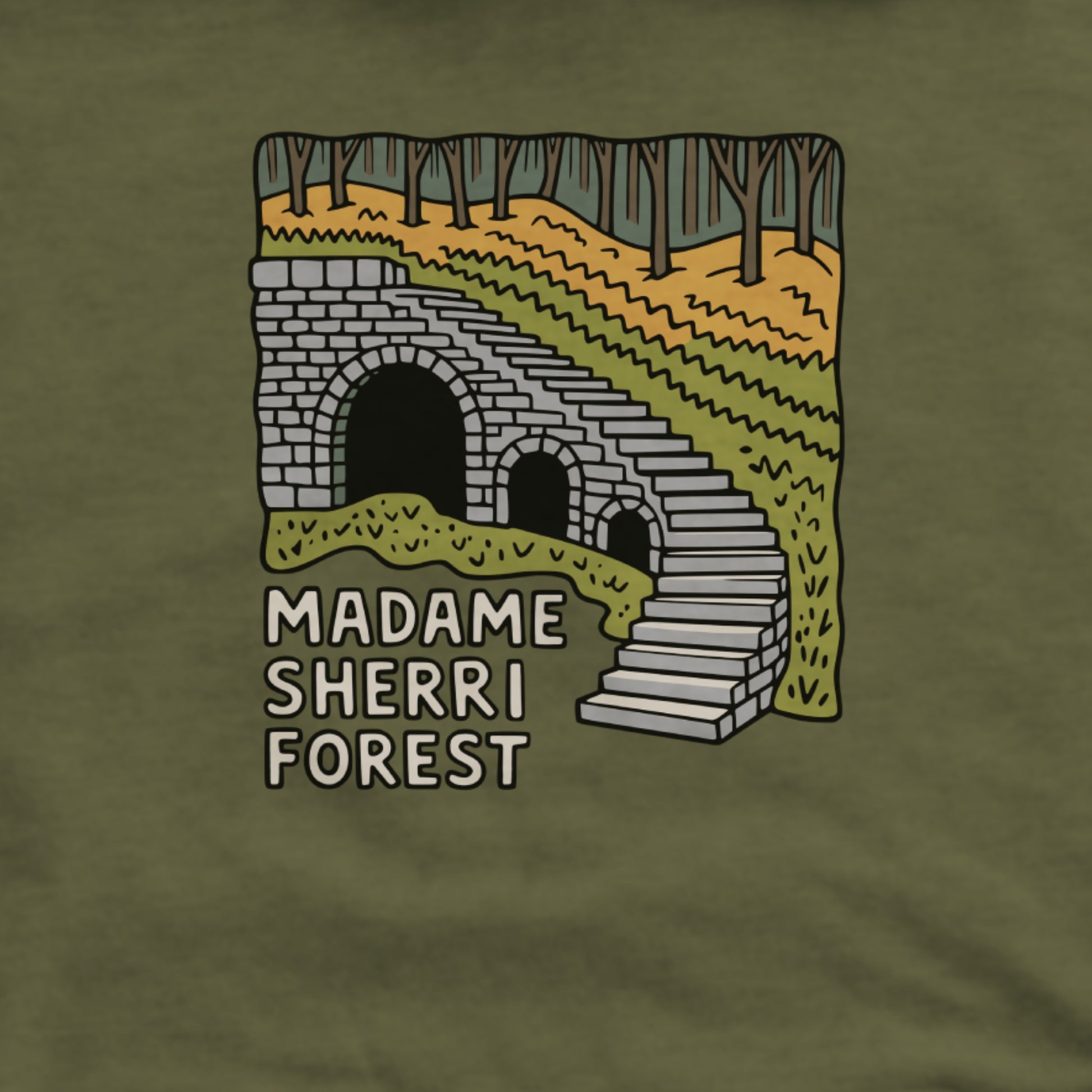 Madame Sherri Forest Hoodie Adventure and Outdoors Themed Hoodie