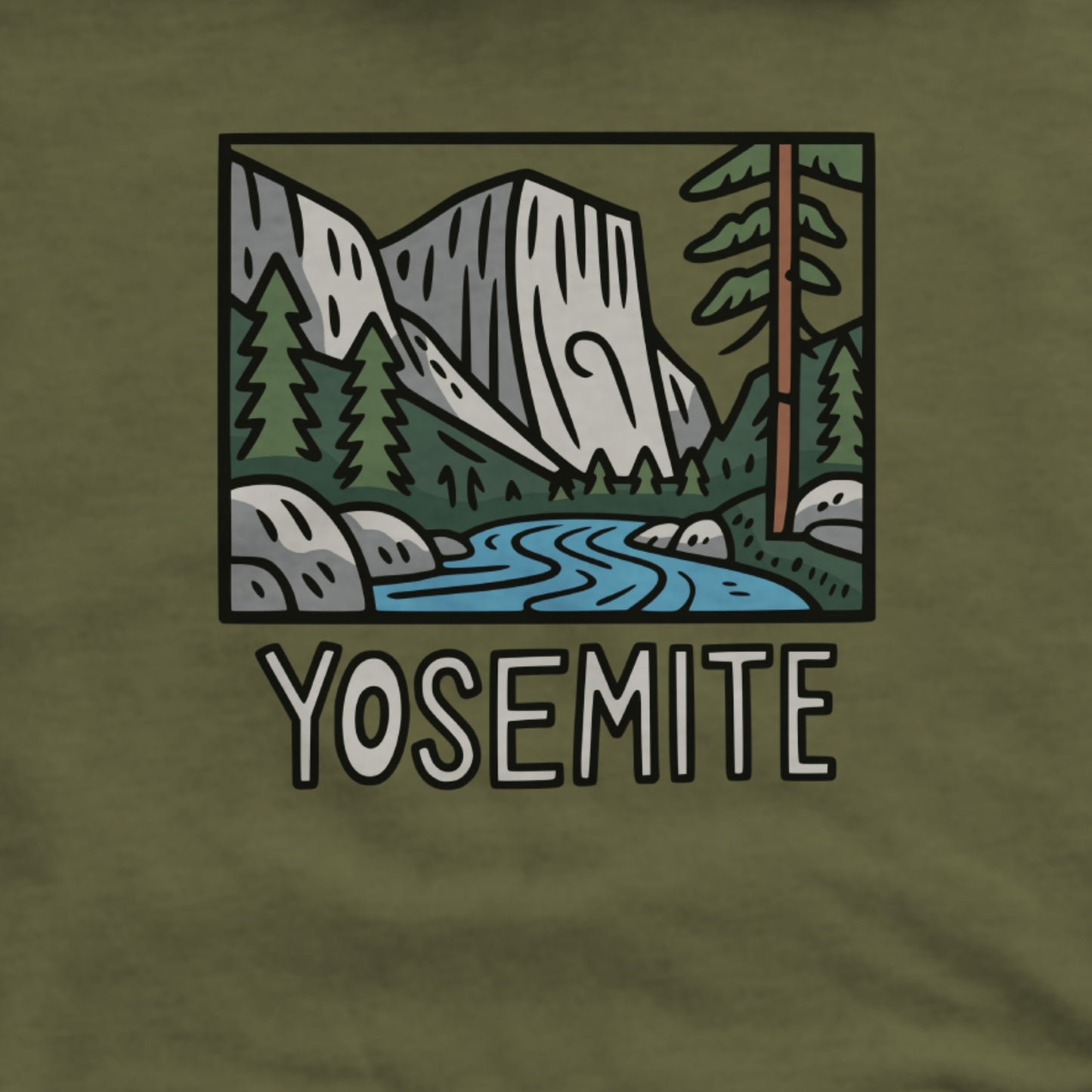 Yosemite National Park Hoodie Adventure and Outdoors Themed Hoodie