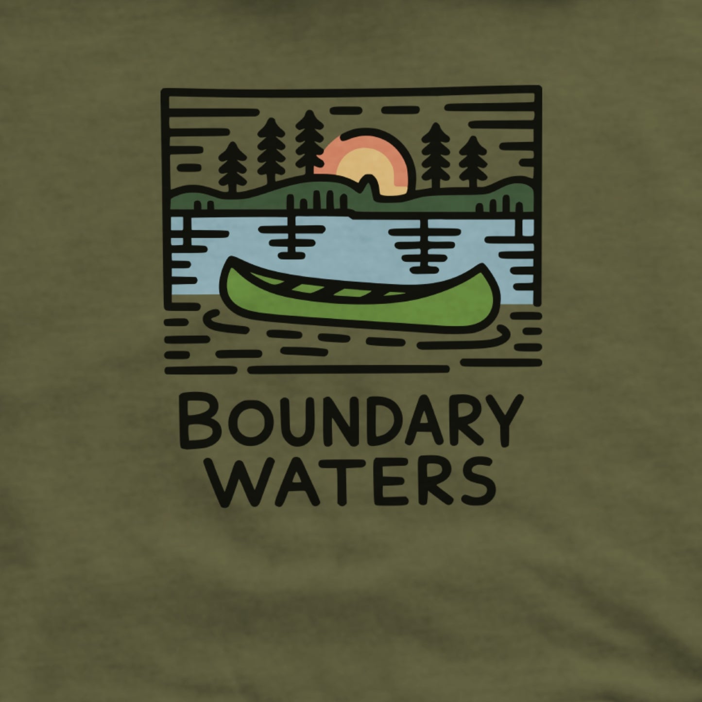 Boundary Waters Canoe Area Wilderness Hoodie Adventure and Outdoors Themed Hoodie