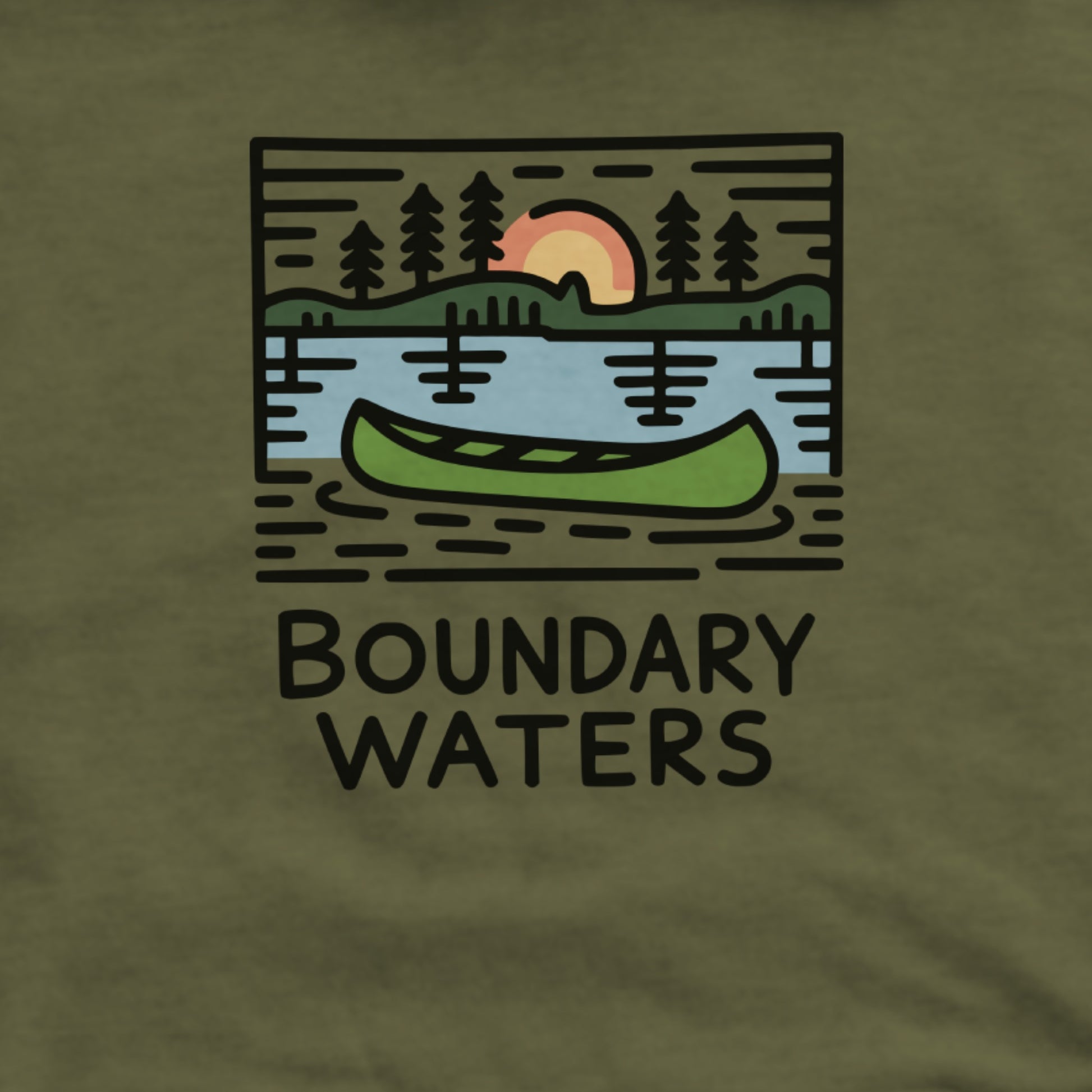 Boundary Waters Canoe Area Wilderness Hoodie Adventure and Outdoors Themed Hoodie