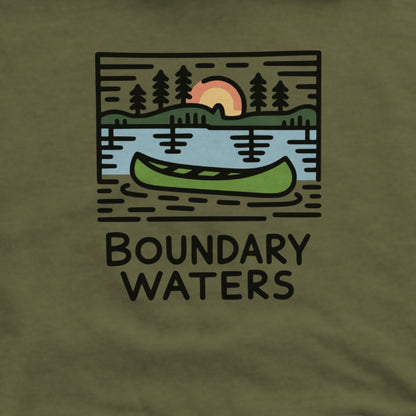 Boundary Waters Canoe Area Wilderness Hoodie Adventure and Outdoors Themed Hoodie