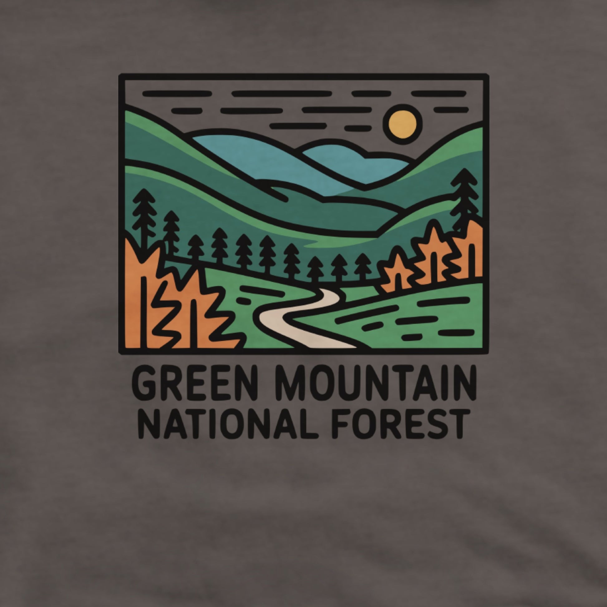 Green Mountain National Forest Hoodie Adventure and Outdoors Themed Hoodie