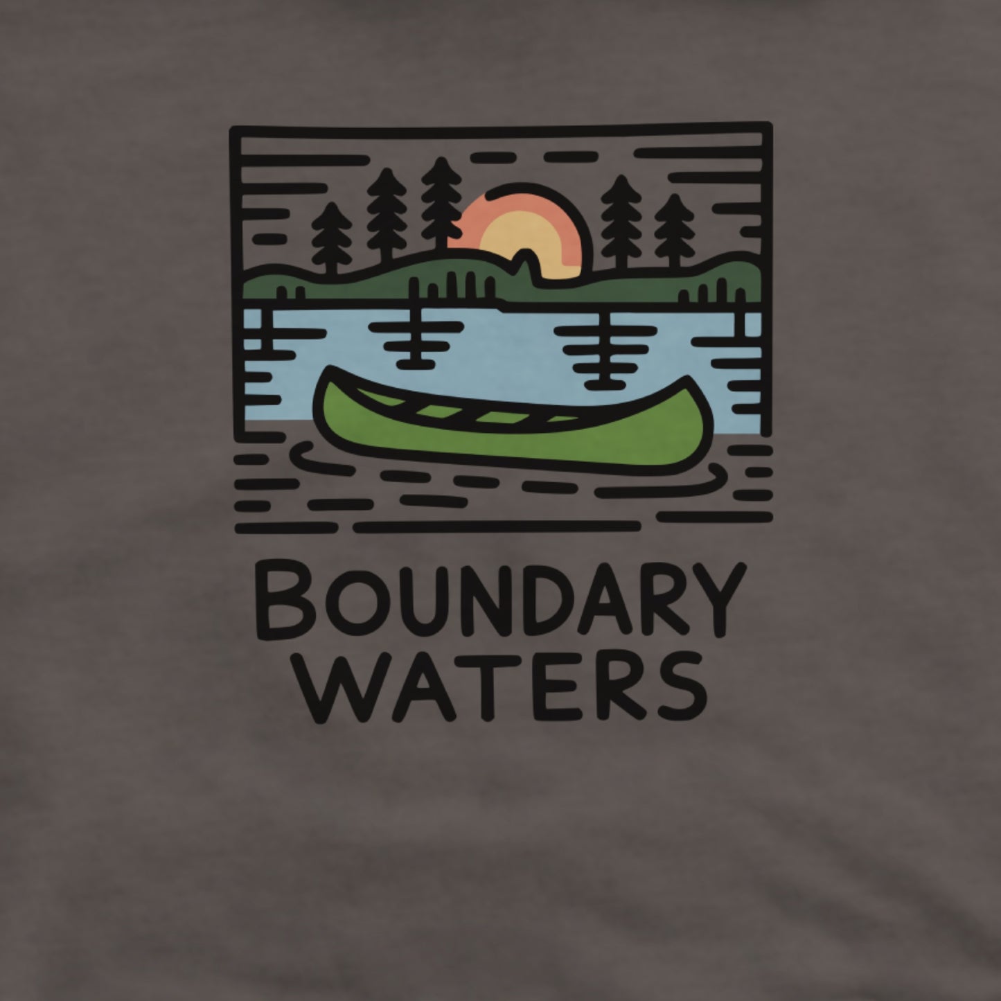 Boundary Waters Canoe Area Wilderness Hoodie Adventure and Outdoors Themed Hoodie