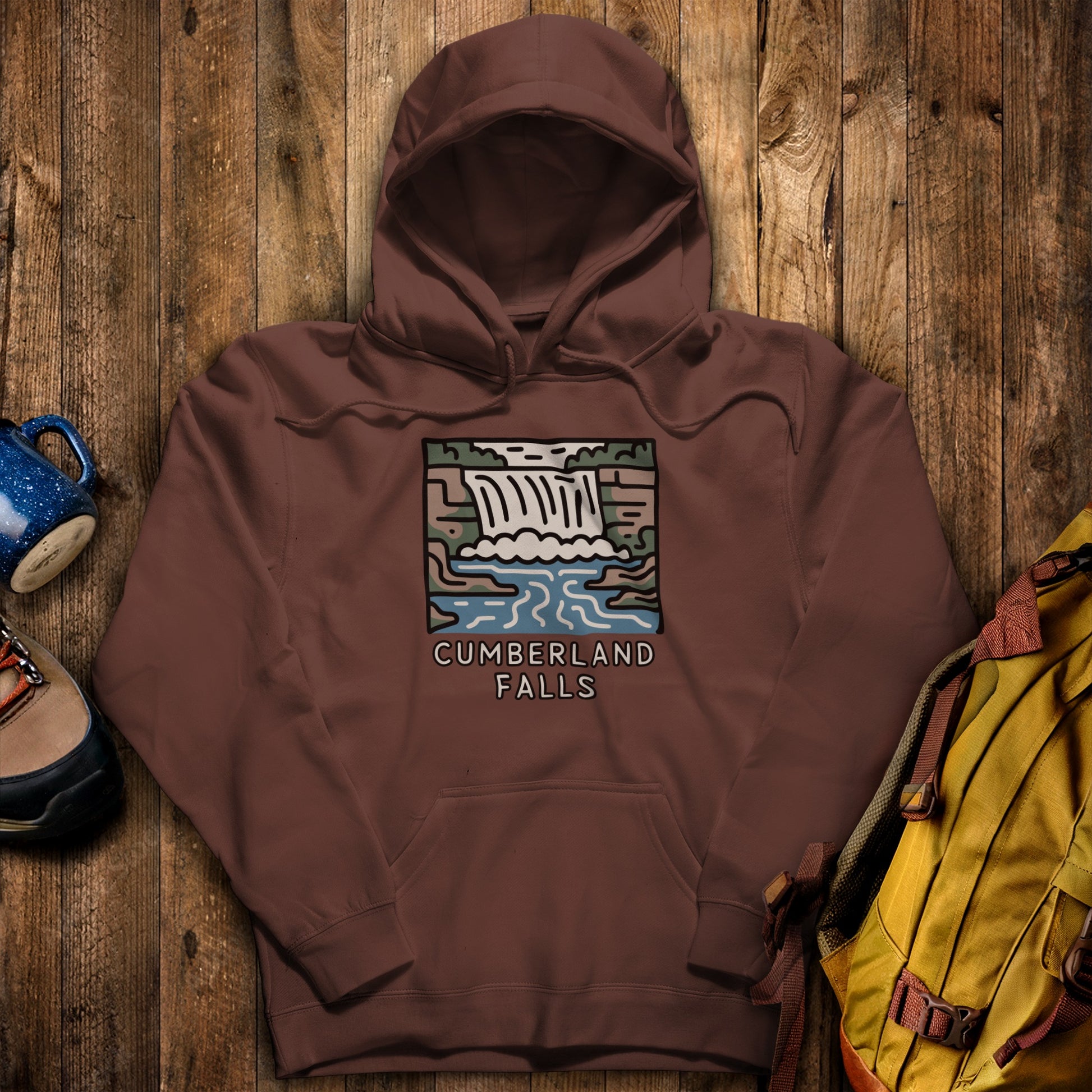 Cumberland Falls State Resort Park Hoodie Cocoa Adventure and Outdoors Themed Hoodie