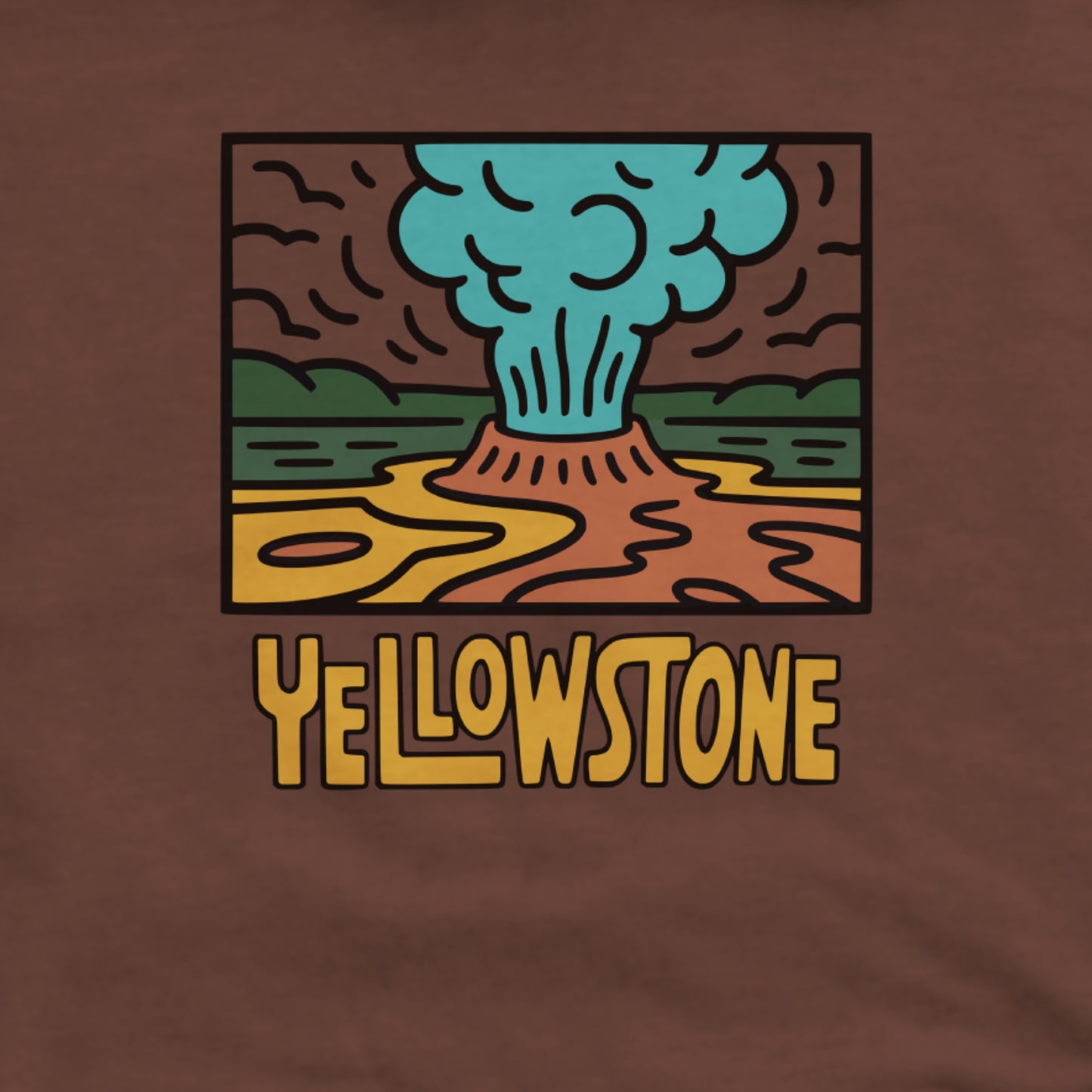 Yellowstone National Park Hoodie Adventure and Outdoors Themed Hoodie