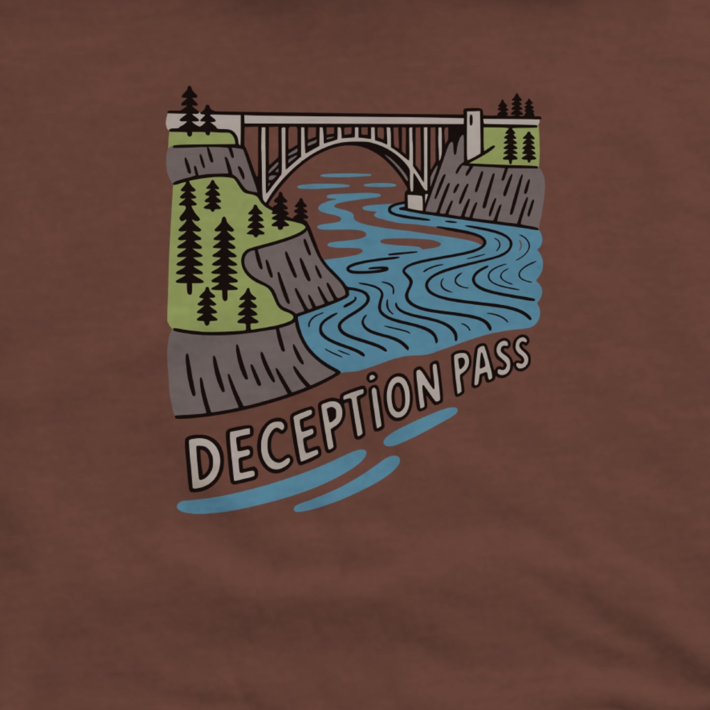 Deception Pass State Park Hoodie Adventure and Outdoors Themed Hoodie