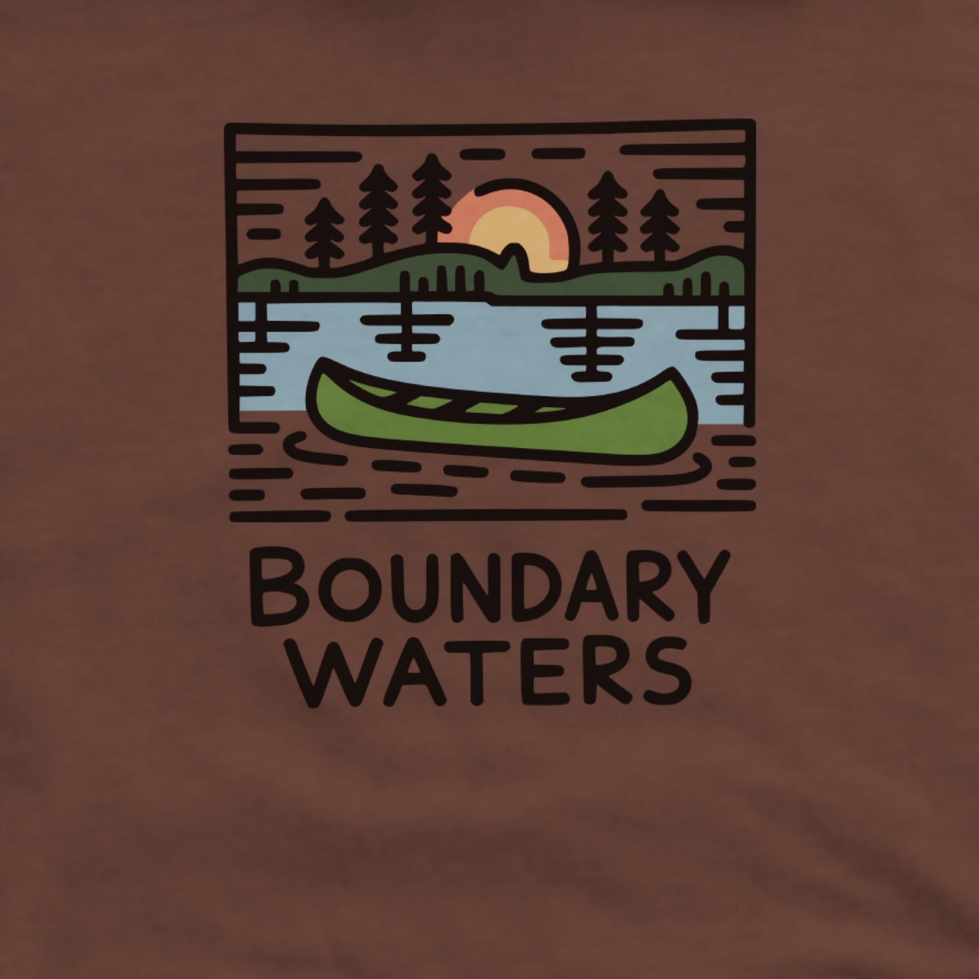 Boundary Waters Canoe Area Wilderness Hoodie Adventure and Outdoors Themed Hoodie
