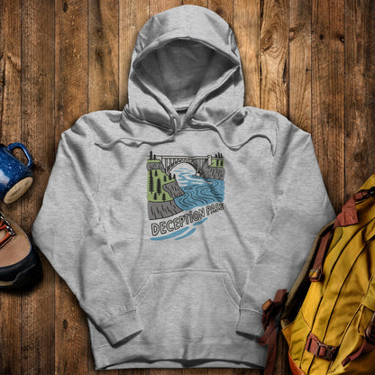 Deception Pass State Park Hoodie Sport Grey Adventure and Outdoors Themed Hoodie
