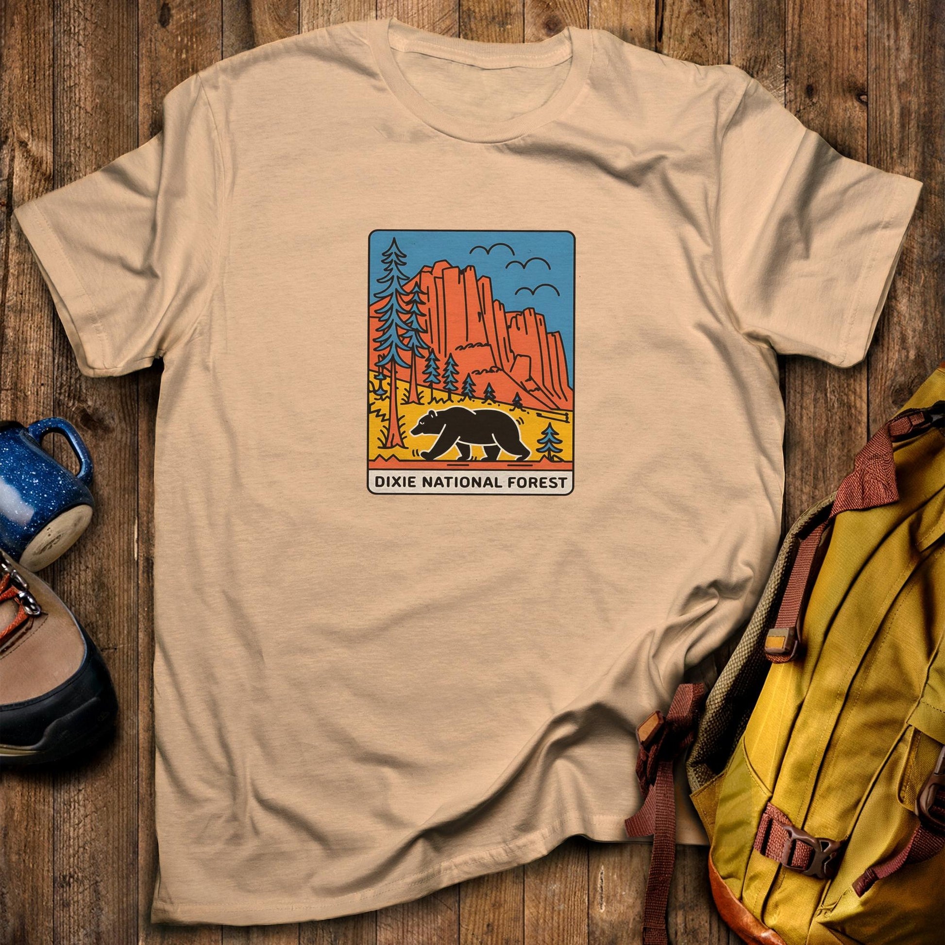 Dixie National Forest T-Shirt Sand Adventure and Outdoors Themed T-Shirt
