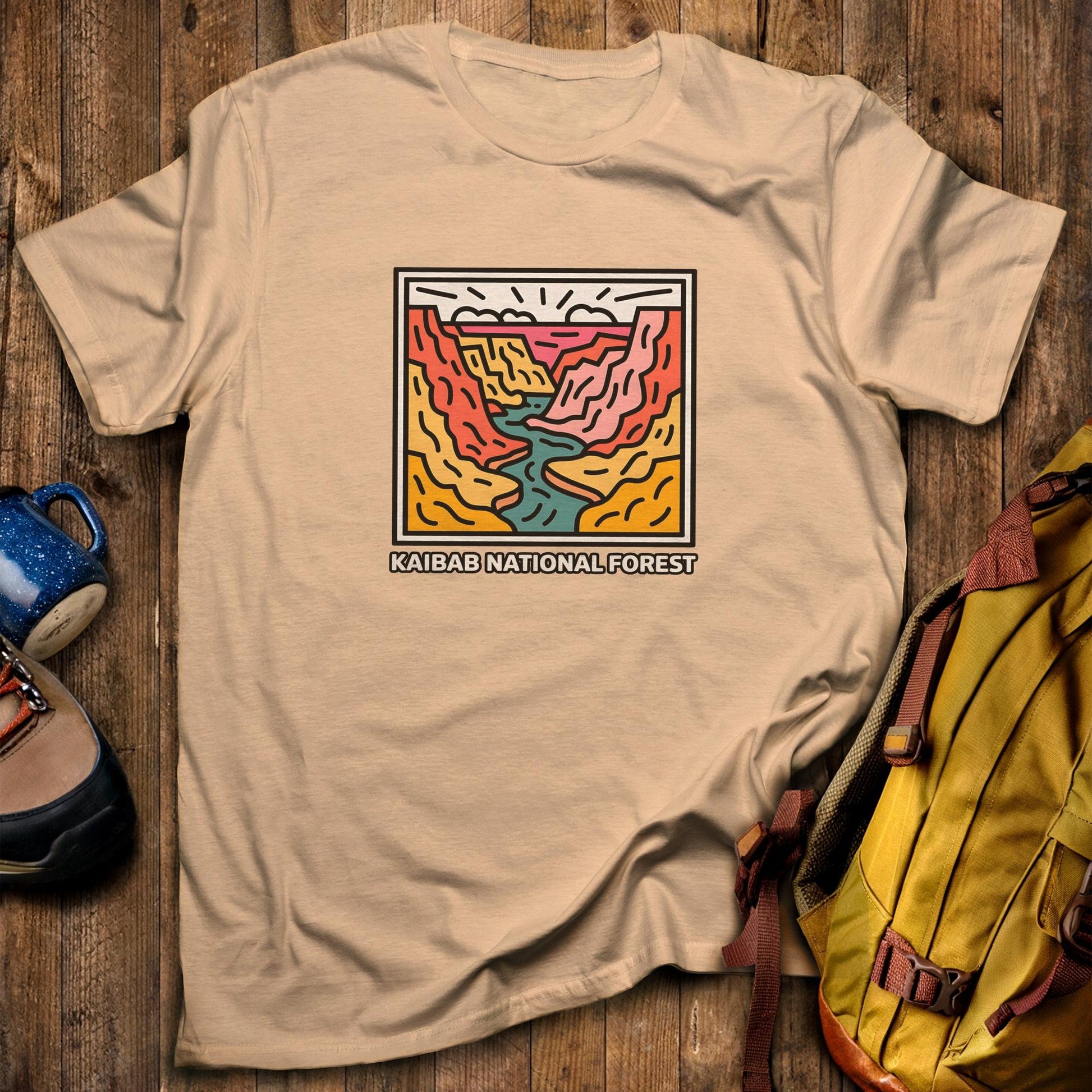 Kaibab National Forest T-Shirt Sand Adventure and Outdoors Themed T-Shirt